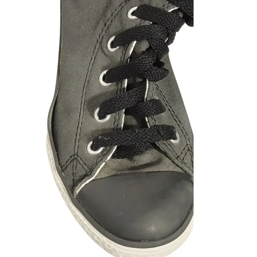 Converse Chuck Taylor All Start High Top Lace Up Black Sneaker Shoes Junior 2.5